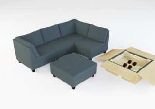 Bobkona Modular Sofa